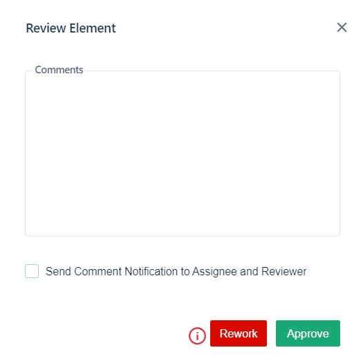 Review Element form in Testsigma