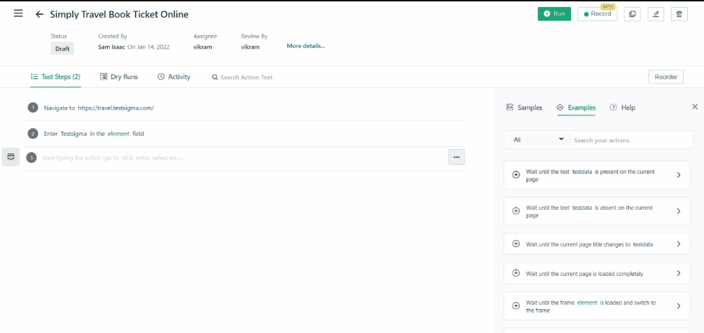 Clone Step in Test Case Details