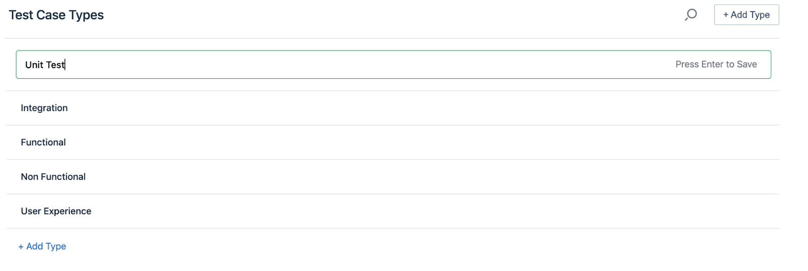  test case type edit text
